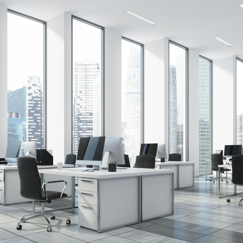 Empty office after retrenchment