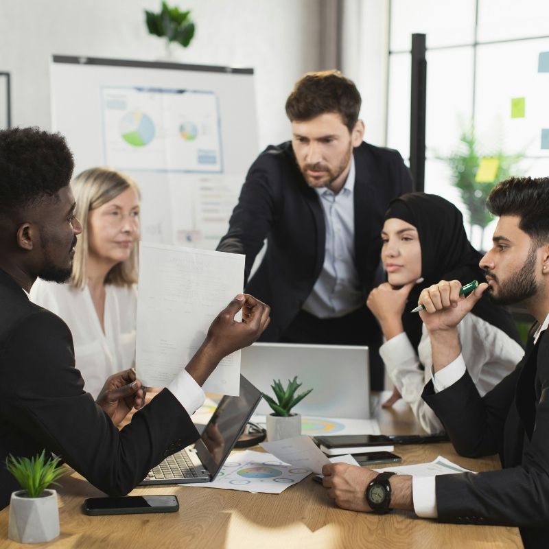 Employer reviewing employment equity plan