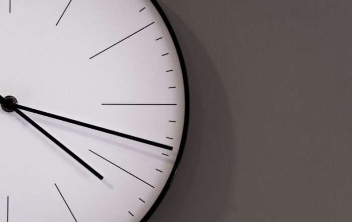 Close-up of a wall clock