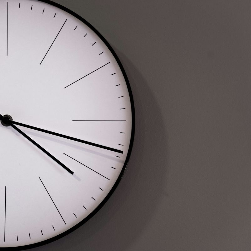 Close-up of a wall clock